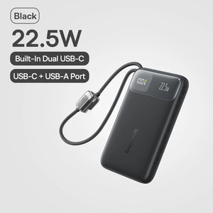 BASEUS EnerFill FC11 Digital Display Power Bank with Built-In Cable