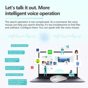 JOMAA AI Smart Voice Ergonomic Bluetooth Wireless Mouse