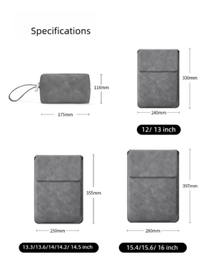 TAIKESEN Multifunctional Lightweight Magnetic Laptop and Tablet Sleeve with Stand