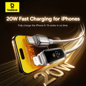 BASEUS Vipow Series 20W USB-C to Lighting Fast Charging Cable