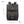 Black commuter backpack with front flap, two buckled straps, and zippered pockets