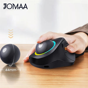 JOMAA Rechargeable Bluetooth Wireless Vertical Trackball Mouse