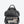 Dark gray compact waterproof crossbody bag open to show inner compartments and zip pocket