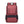 Red backpack with black accents and 'arctic hunter' branding on a white background