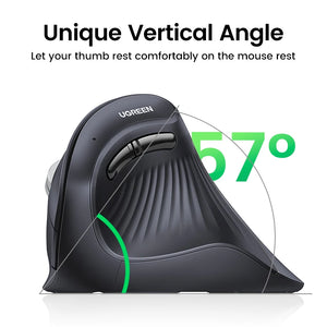 UGREEN MU008 Multi-Mode Ergonomic Vertical Bluetooth Wireless Mouse