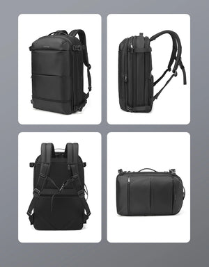 TIGERNU B9831 Expandable Vacuum Compression Waterproof Travel Backpack with Pump