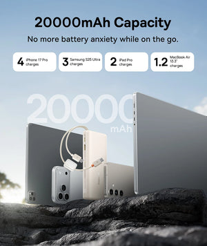 BASEUS EnerFill FC41 Digital Display Power Bank with Dual Cable