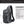 Grey and black crossbody sling bag with top flap, front zip pocket, and strap.