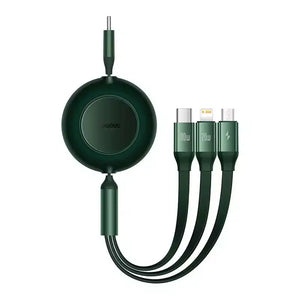 BASEUS Bright Mirror Series 2 Retractable 3in1 Fast Charging Data Cable