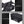 Black crossbody bag with flap-zip design and front pocket hardware