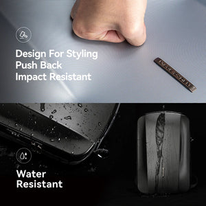 MARK RYDEN MR8918 Compact Hard Shell Travel Backpack with USB Charging Port