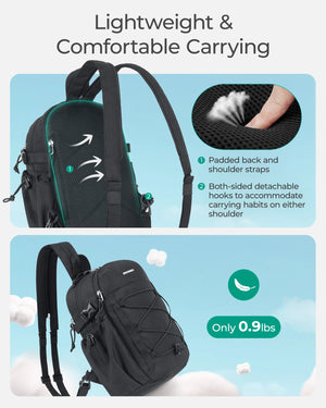 BAGSMART 3in1 Lightweight Cross Body and Compact Backpack