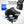 Black open messenger backpack interior with laptop compartment and multiple zip and pen pockets