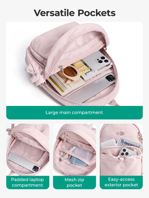 BAGSMART Lightweight Waterproof Compact Backpack