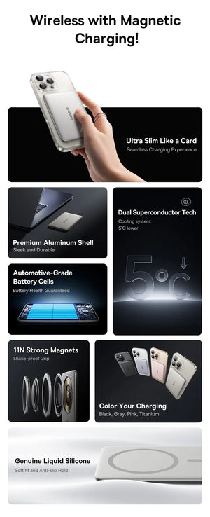 BASEUS PicoGo Ultra Slim Magnetic Power Bank