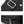 Close-up of black messenger bag with metal zipper pull and reinforced strap end