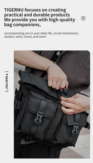 TIGERNU S81010 Large Capacity Waterproof Messenger Bag