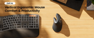PROTOARC EM11 Rechargeable Bluetooth Wireless Vertical Trackball Mouse