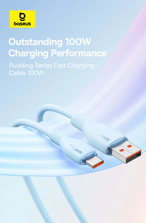 BASEUS Pudding Series 100W USB-C to USB-A Fast Charging Cable