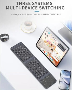 JOMAA Lightweight Foldable Rechargeable Bluetooth Wireless Keyboard