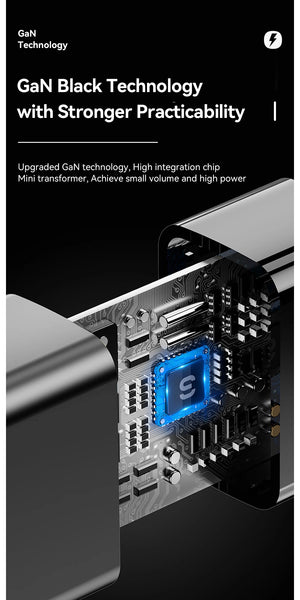 ESSAGER 20W GaN USB Charger with PD Fast Charging and QC3.0 - White