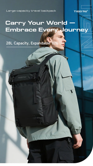 TIGERNU B91025 Expandable Large Capacity Waterproof Travel Backpack