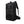 Black waterproof hiking backpack with front organizer pocket and adjustable chest strap