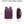 TIGERNU B9013 expandable waterproof backpack, purple front and side with dimensions