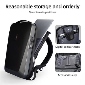 MARK RYDEN MR7612 Compact Hard Shell Travel Backpack with USB Charging Port