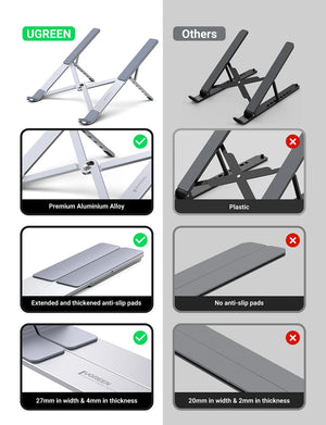 UGREEN Adjustable Aluminium Notebook and Laptop Stand