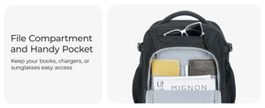 BAGSMART Large Capacity Waterproof Wheeled Travel Backpack