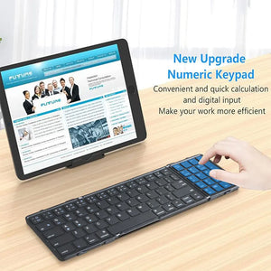 JOMAA Foldable Rechargeable Bluetooth Wireless Keyboard