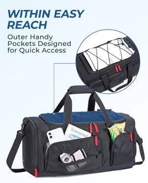 BAGSMART 3in1 Large Capacity Duffle and Sports Backpack
