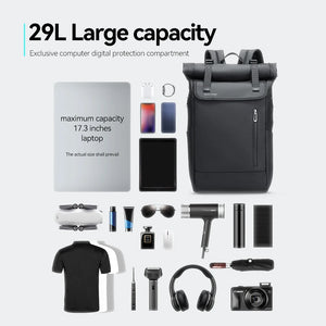 MARK RYDEN MR2908 Expandable Roll Top Waterproof Travel Backpack