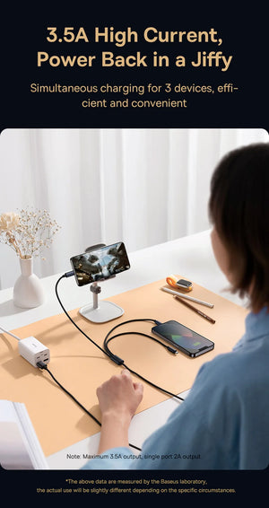 BASEUS Minimalist Series 3in1 Fast Charging Data Cable