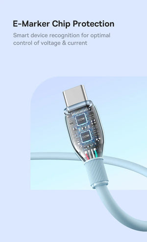 BASEUS Pudding Series 100W USB-C to USB-C Fast Charging Cable