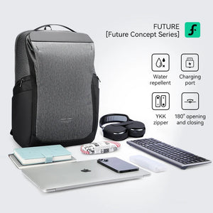 MARK RYDEN MR9142 Large Capacity Waterproof Travel Backpack with USB Charging Port