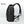 Black waterproof commuter backpack with carry handle and side straps