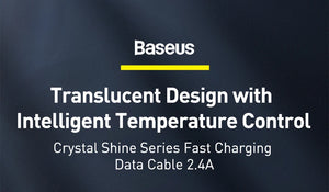 BASEUS Crystal Shine Series 2.4A USB-A to Lightning Fast Charging Cable