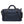Blue duffle and sports bag with front zipper panel, top handle, and side straps