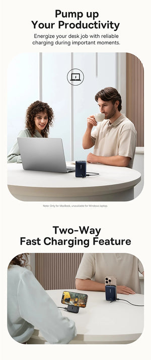 BASEUS Nomos Qi2 3in1 Magnetic Portable Power Bank