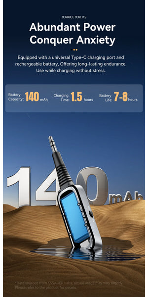 ESSAGER BT10 2in1 Aux Wireless Bluetooth Adapter