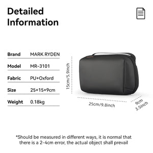 MARK RYDEN MR3101 Waterproof Tech Storage Bag and Travel Organiser