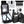 Black waterproof travel backpack open with inner compartments and zippered pockets