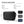 Compact black waterproof tech storage bag, front view with dual zippers