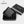 Compact PU leather slim wallet/card holder, black, with Tigernu logo on the front
