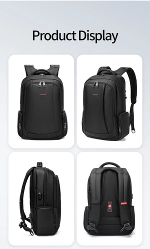 TIGERNU B3143 Large Capacity Waterproof Travel Backpack with USB Charging Port