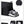 Black duffle and sports bag with open interior, shoes compartment and front pockets