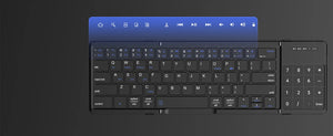 AUSDOM Sofkeys Air3 Foldable Rechargeable Bluetooth Wireless Keyboard