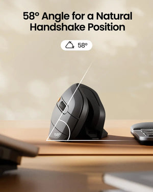 PROTOARC EM11 Rechargeable Bluetooth Wireless Vertical Trackball Mouse